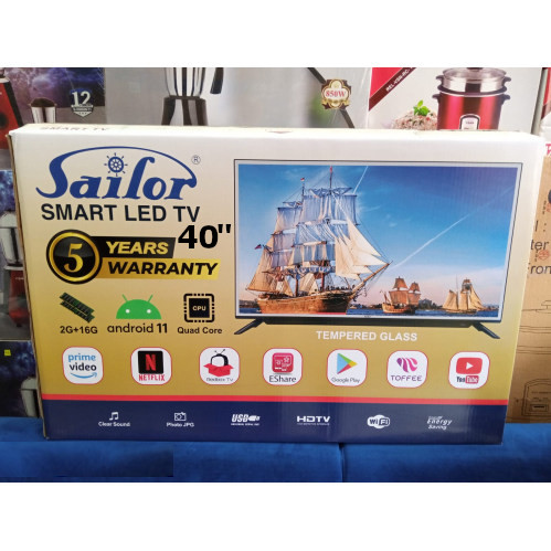 Sailor 40" Tempered Glass Android TV