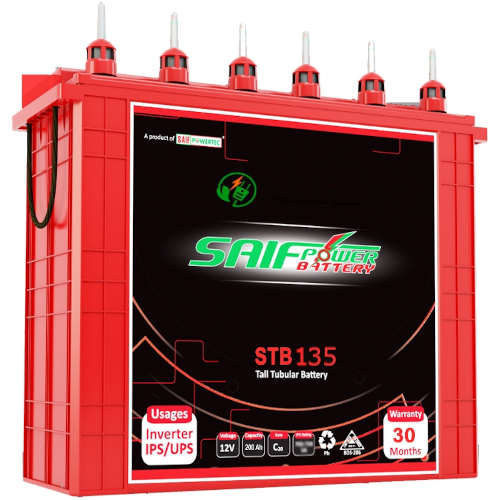 Saif Power STB135 Tall Tubular Battery