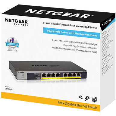 Netgear GS108LP 8-Port PoE Gigabit Unmanage Switch