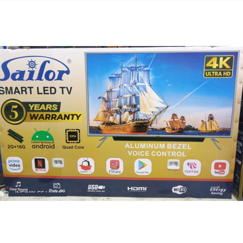 Sailor 50" Aluminum Bezel 4K LED Smart TV