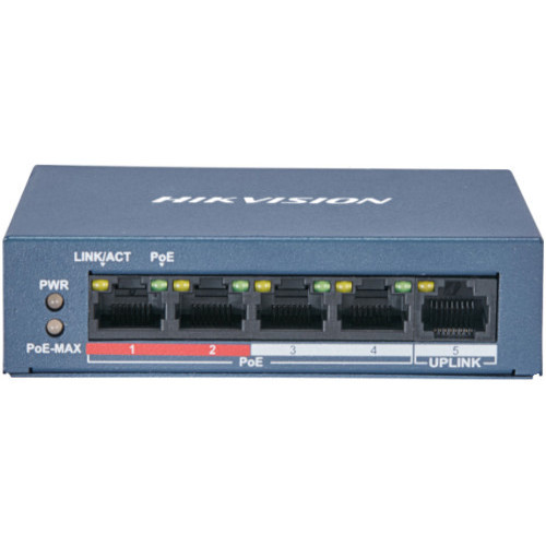 Hikvision DS-3E0105P-E/M(B) 5-Port PoE Ethernet Switch