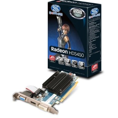 Sapphire Radeon HD 5450 Silent 2GB DDR3 Graphics Card
