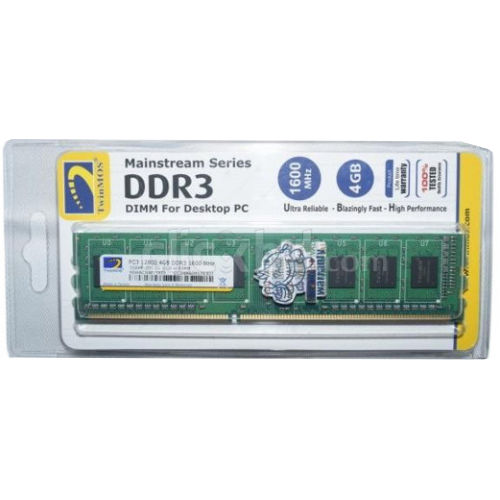 TwinMos 4GB DDR3 1600 MHz 204-Pin Desktop RAM
