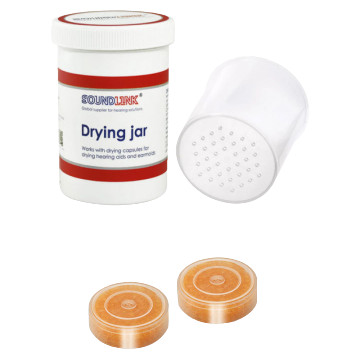 Hearing Aid Drying Jar & Capsule