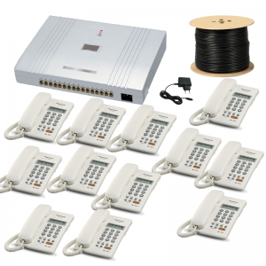 IKE PABX 12-Line Full Package with 12 Telephone Set