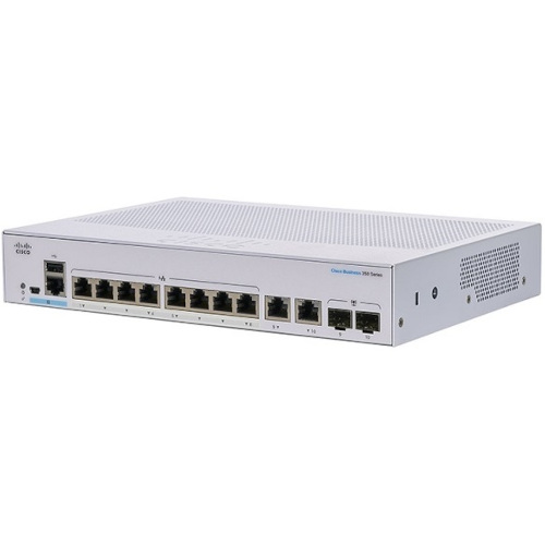Cisco CBS350-8S-E-2G 10-Port Managed Network Switch
