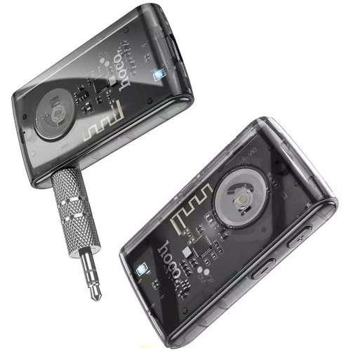 Hoco E66 Transparent In-Car Aux Bluetooth Receiver