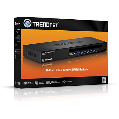 TRENDnet TK-803R 8-Port Rack Mount KVM Switch