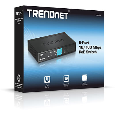 TRENDnet TPE-S44 8-Port 10/100Mbps PoE Switch
