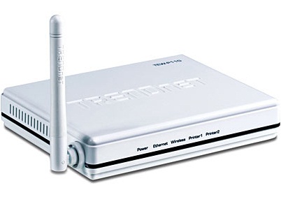 TRENDnet TEW-P11G Wireless 2-Port Print Server