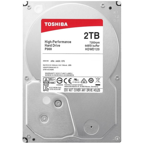 Toshiba P300 2TB Desktop PC HDD