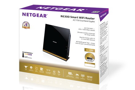 Netgear R6300 Dual Band Gigabit Smart WiFi Router