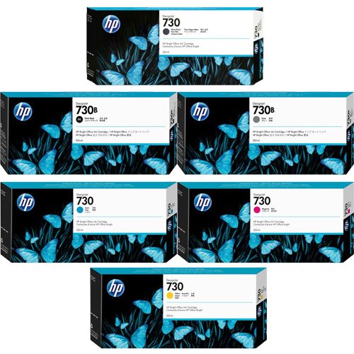 HP 730 300-ml Full Set Ink Cartridge