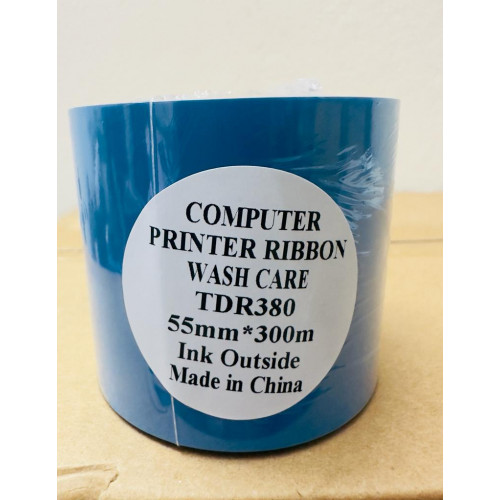 Wash Care TDR380 55mm x 300M Printer Ribbon
