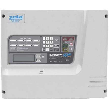 Zeta Infinity ID2/4 4 Zone Conventional Fire Alarm Panel
