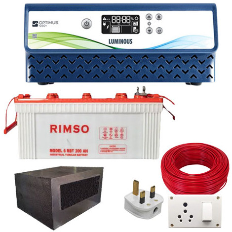 Luminous 1100VA IPS Package with Rimso Battery