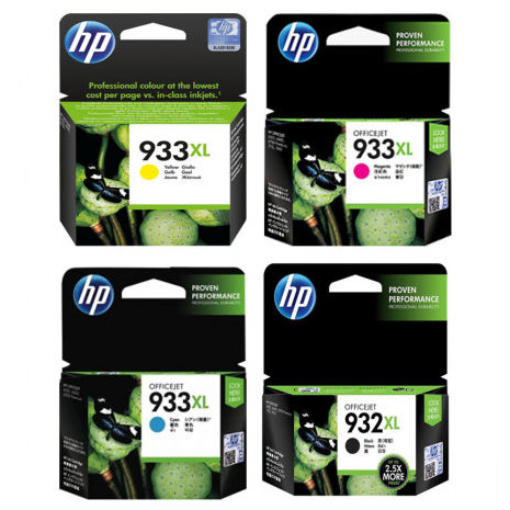 HP 932 Black & 933XL Color Cartridge Set