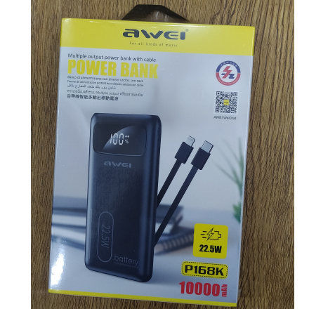 Awei P168K Multiple Output Power Bank with Cable