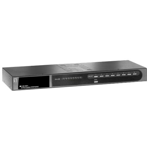 LevelOne KVM-0831 8-Port PS/2 USB VGA KVM Switch