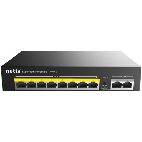 Netis P110C 10-Port Fast Ethernet PoE Switch