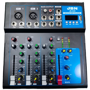 JBN JB-4XR 4-Channel Professional Mic / Line Mixer