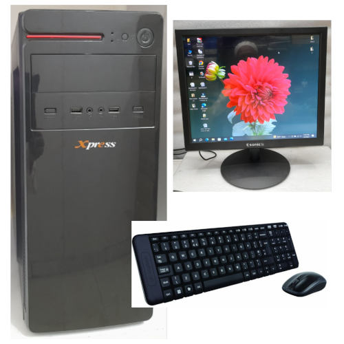 Desktop PC Intel Dual Core 4GB RAM 17" LED Monitor
