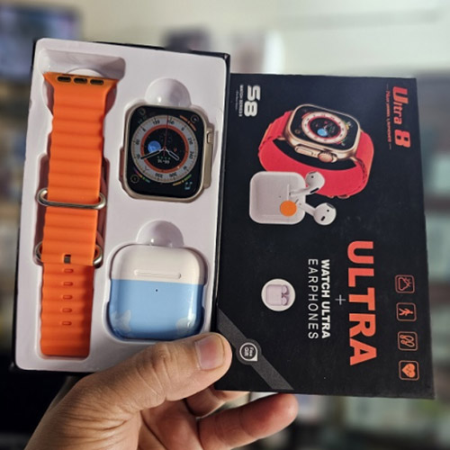 S8 Ultra 8 Smart Watch with Earphone