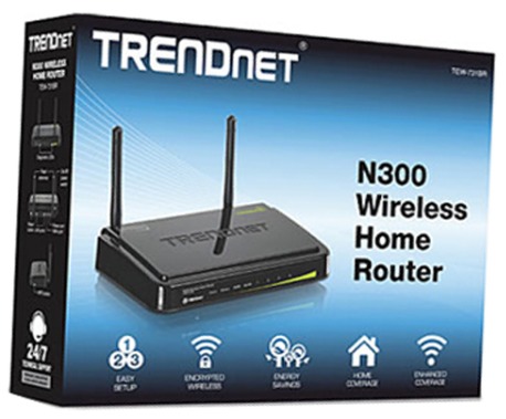 TRENDnet 300Mbps Wireless/WiFi N Home Router-TEW-731BR