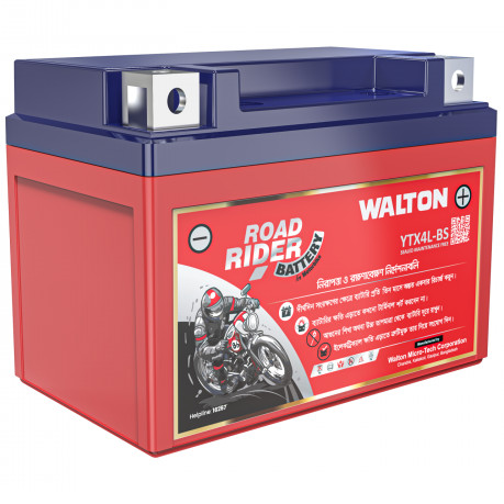 Walton YTX4L-BS Road Rider Battery