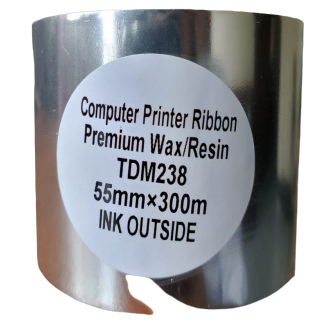 Premium Wax Resin TDM238 55mm x 300M Printer Ribbon