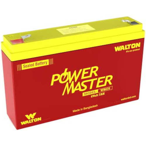 Walton Power Master WB670 6V 7Ah Sealed Battery