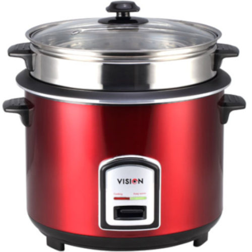 Vision RC-3.0L REL-50-05 SS Red Rice Cooker