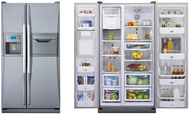 Daewoo 736 Liter No Frost Side By Side Refrigerator
