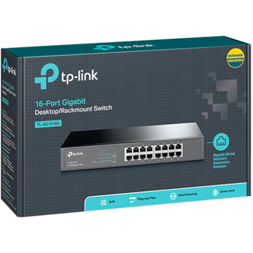 TP-Link TL-SG1016D 16-Port Gigabit Rackmount Switch