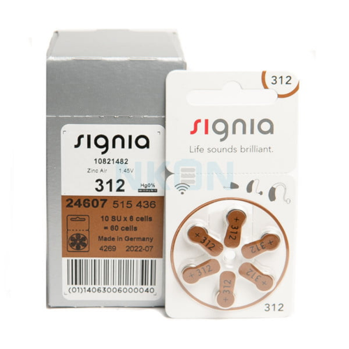 Signia 312 Size Hearing Aid Battery