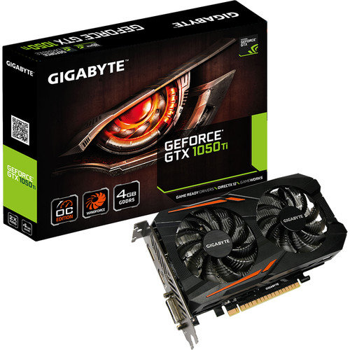 Gigabyte Geforce GTX 1050 Ti G1 Gaming 4GB DDR5 Graphics Card