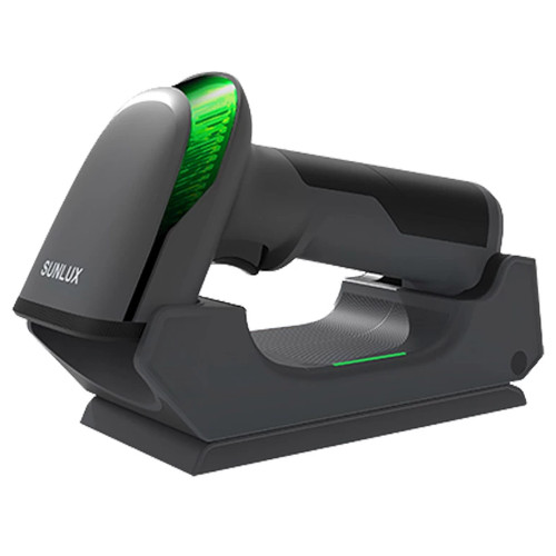 Sunlux XL-9620C 2D Wireless Barcode Scanner with stand