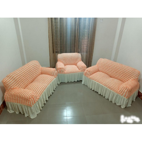 Original Turkish Fabric Sofa Cover 2 + 2 + 1