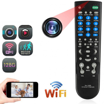 RM-139ES Universal TV Remote with Hidden Wi-Fi Camera