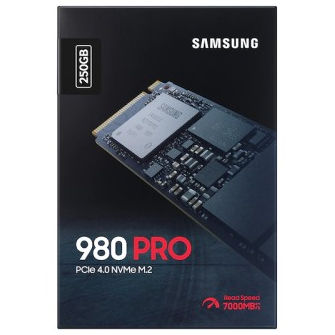 Samsung 980 Pro 250GB PCIe 4.0 NVMe M.2 SSD