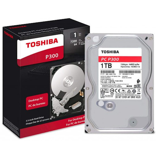 Toshiba P300 1TB SATA 7200 RPM Internal Hard Disk Drive