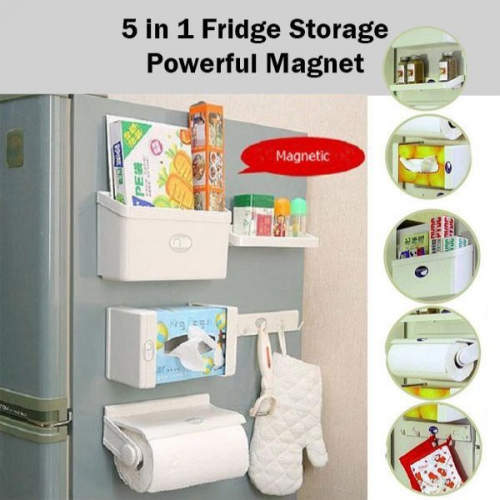 5-in-1 Powerful Magnet Fridge Storage