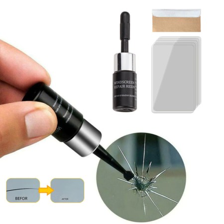 Cracked Glass Repair Kit Windshield Nano Repair Liquid