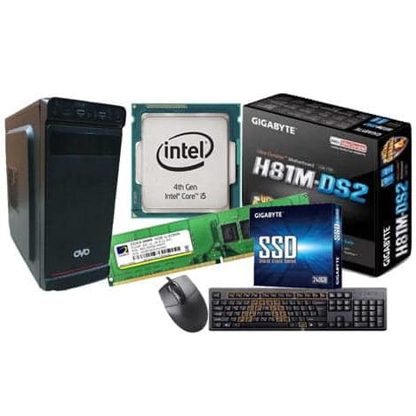 Desktop PC with Core i5 4th Gen 8GB RAM 128GB SSD