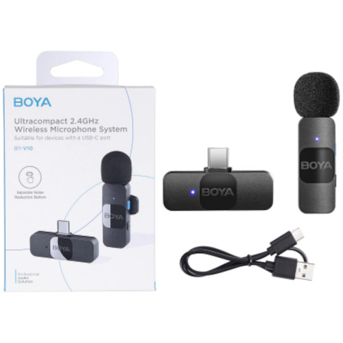 Boya BY-V10 Ultra Compact 2.4GHz Wireless Microphone