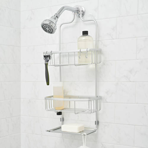 Aluminum Shower Caddy with 3 Shelves