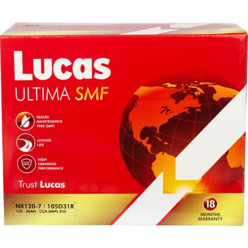 Lucas Ultima SMF NX120-7L Battery