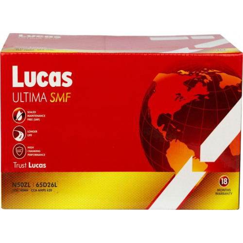 Lucas Ultima SMF N50ZL Battery