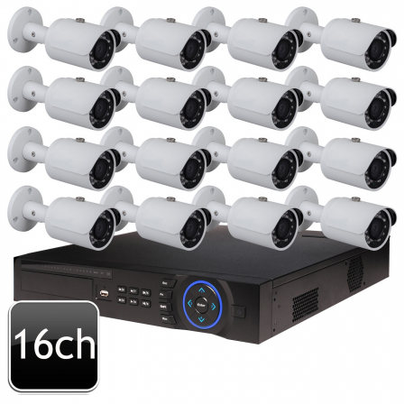 CCTV Package Dahua 16-CH NVR 16-Pcs 5MP Camera