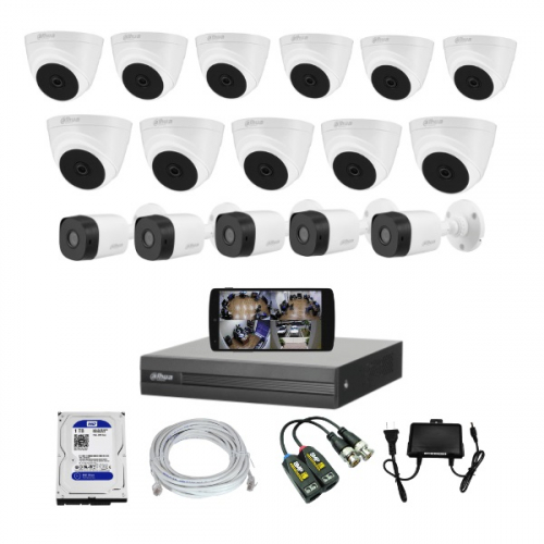 CCTV Package 16-CH Dahua DVR 2MP 16-Pcs HD Camera